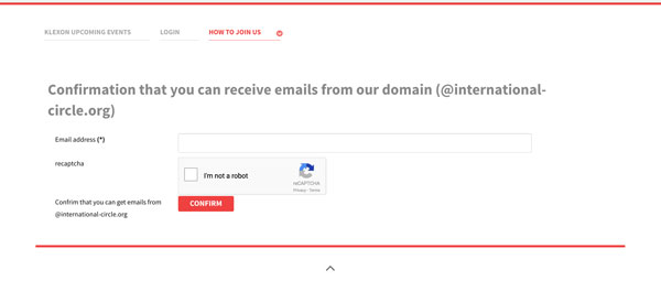 Please confirm you can receive emails from domain @international-circle.org